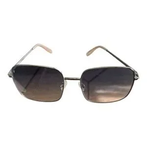Hawkers Unisex Square Gradient Sunglasses – Silver Frame, Brown-to-Grey lenses Silver Classic Metal Rectangle Gradient Sunglasses with  main image 4